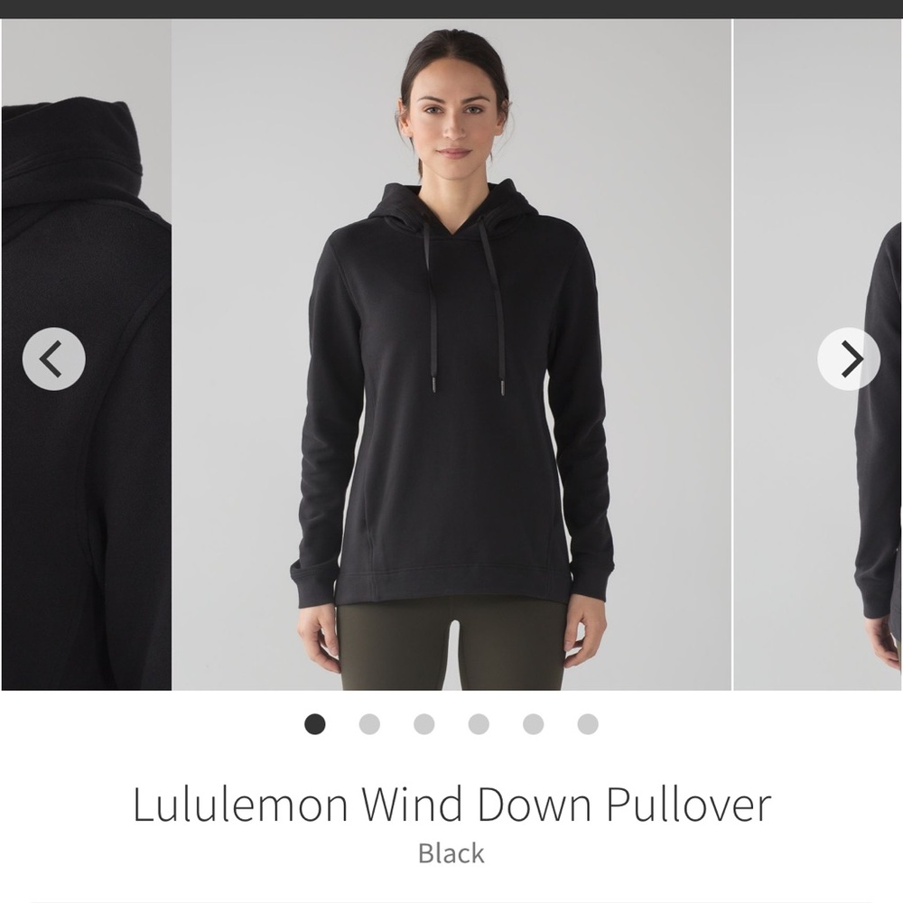 lululemon athletica Black Hoodie Sweatshirt